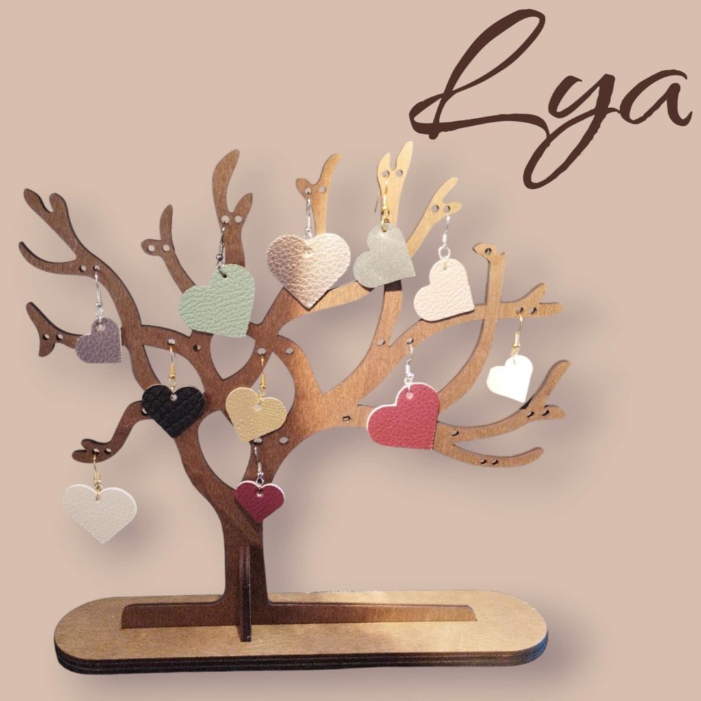 Collection Lya boucles d'oreilles simili cuir